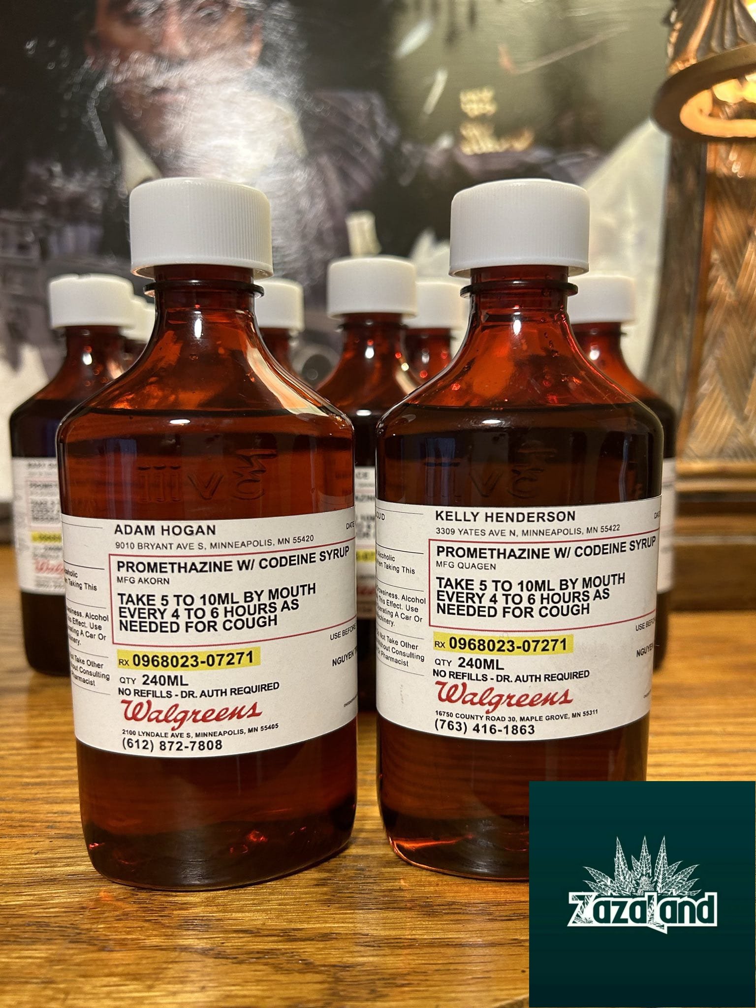 Akorn, Quagen, Tris, Wock 8oz Bottles. Script Lean With Script Labels - Buy Premium pharmaceutical products online